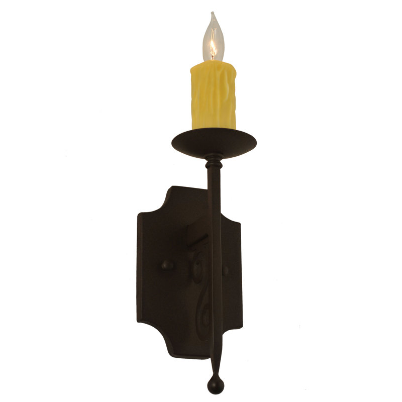 Lampe murale bougie 1 lumières toscano