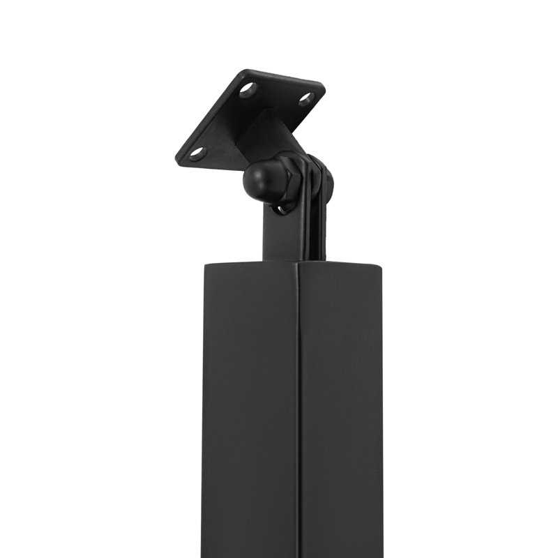 Poteaux d'escalier carrés (3,15 * 3,15 * 37,4 po), Noir