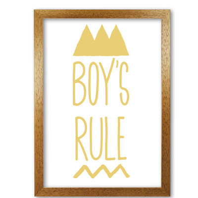 Boys Rule - Print