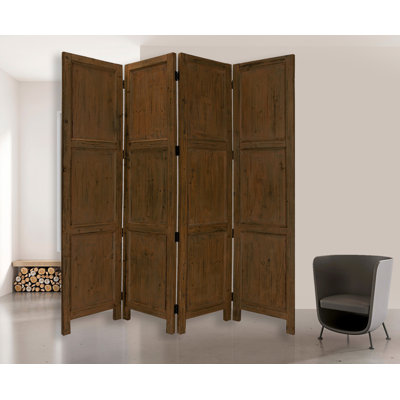 Jay 84" Folding Four Panel Screen Room Divider