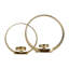 Metal Candle Holders, Set of Two, Gold, Decorative Centerpiece, Crafted with Metal Accents
