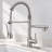 Pull Down Single Handle Kitchen Faucet with Accessories-70472617