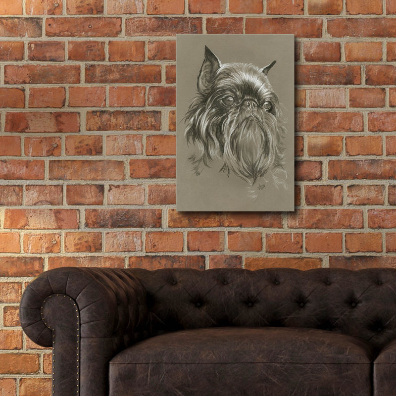 «Brussels Griffon 2» par Barbara Keith, impression non encadrée, H 24 po x l 16 po x P 0,2 po