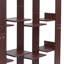 Bibliothèque à 5 niveaux avec armoires inférieures, bibliothèque étroite moderne pour le salon, la chambre à coucher et le bureau, capacité de charge de 50 kg / 110 lb-1590708778