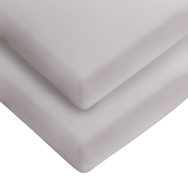 Safe Nights Fitted Sheets, Cot Bed, Grey