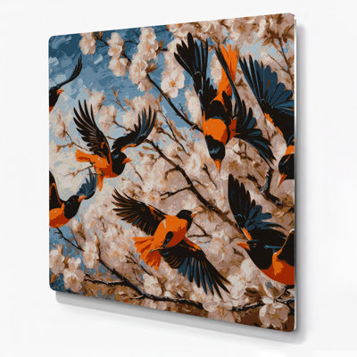 Oiseaux, art mural gris Oriole de Baltimore
