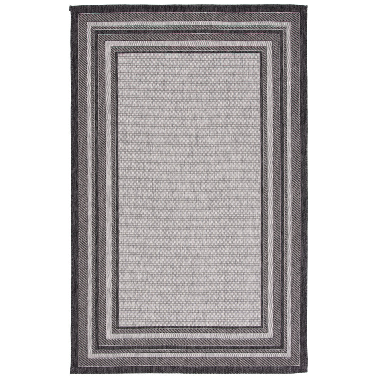 Tapis gris clair / noir Hance