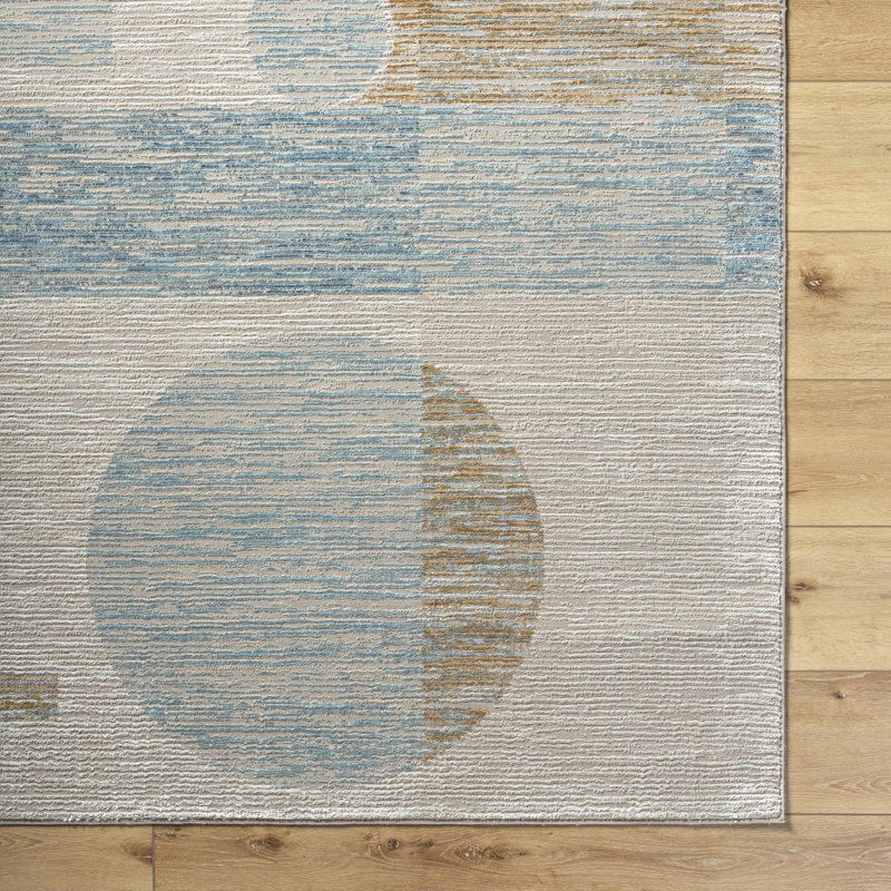 Sutley Abstract Indoor Rug, Rectangle 5'3" x 7'