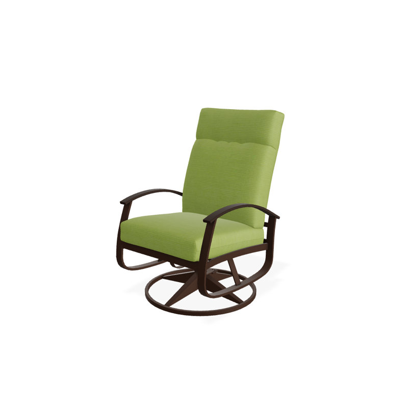 Belle Isle Outdoor Swivel Lounge Chair, Textured Kona, Yellow 43A, Kona P10