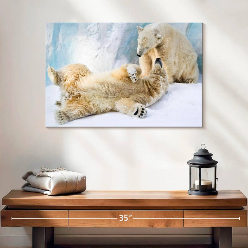 Brampt Polar Bears, 16" H x 24" W