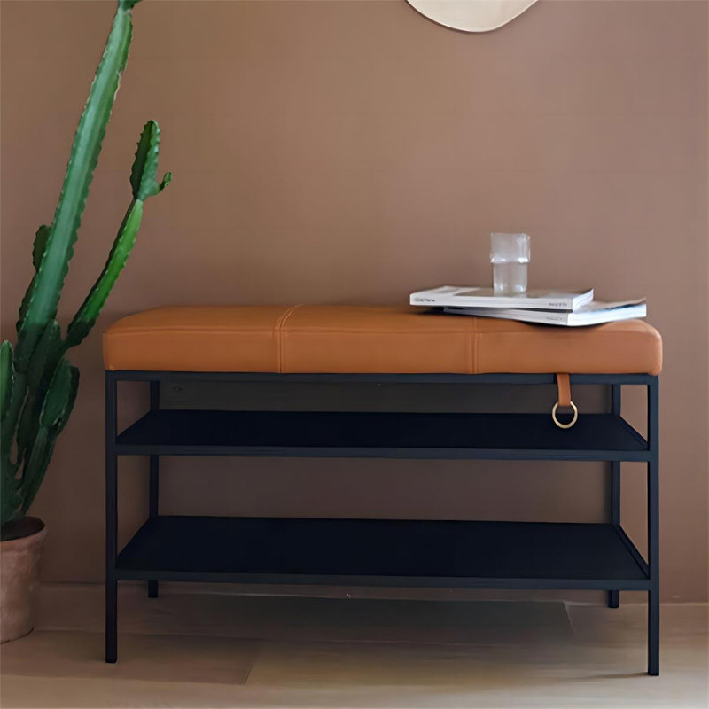 Banc rembourré orange, Orange