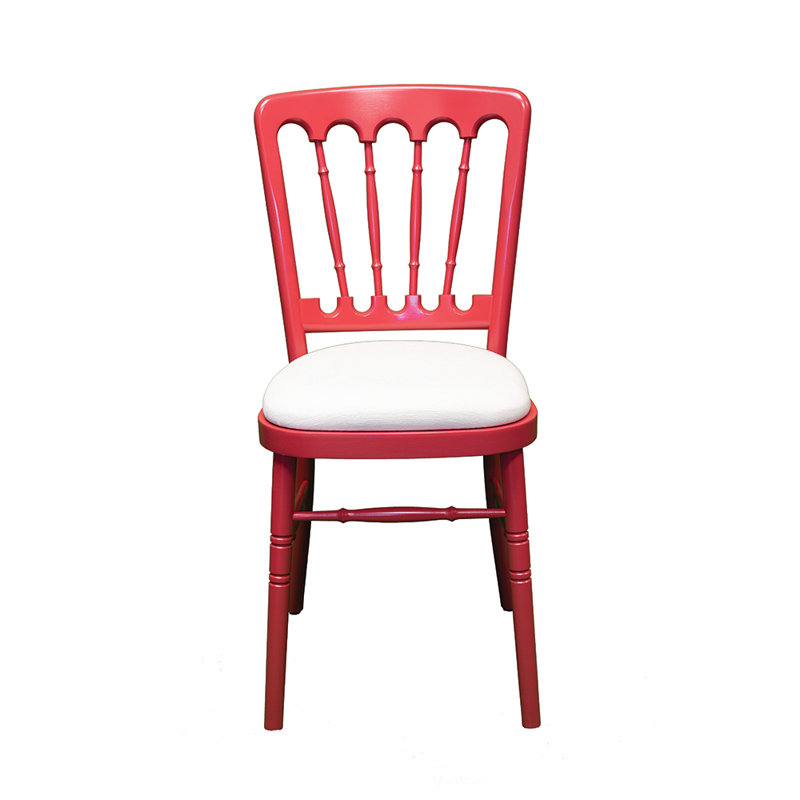 Arroyo 43cm H Polyester Blend Upholstered Slat Back Side Chair, Red, Pearl