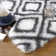 Keynot Shag Rugs for Living Room Geometric Area Rugs for Bedroom Fluffy Fuzzy Shag Shaggy Carpet Modern Soft Plush Fur Rug for Kids Room Bedroom Dorm Decor Playroom