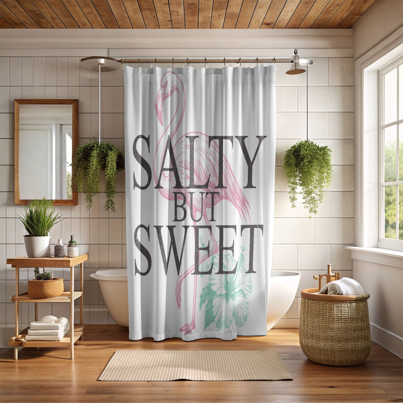 Tomico Shower Curtain, 74"H x 71"W