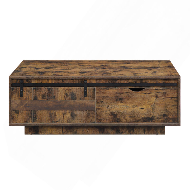 Table basse Bellarosa finition chêne rustique.