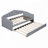 Twin Size Upholstered Daybed With Trundle, Pockets And Usb Ports-846563453
