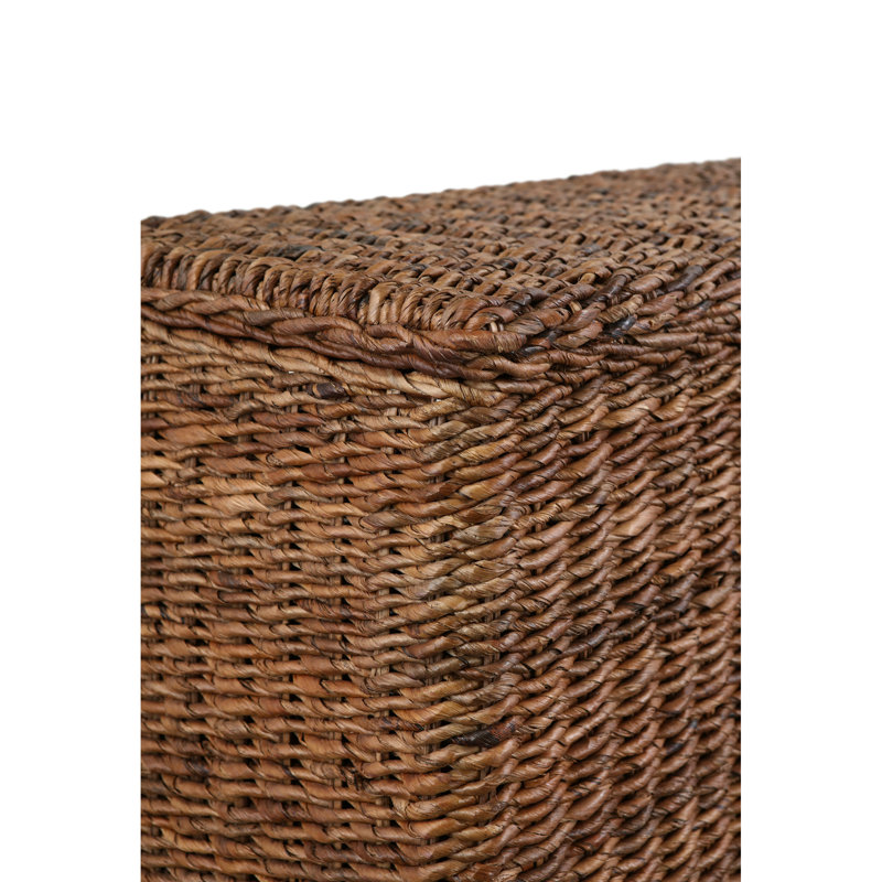 Coffre de rangement en osier de rotin