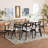 Bianey 6 - Person Four Leg Dining Set-416373271-416373270