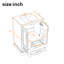 Lucerne 24" Freestanding Bathroom Vanity with Ceramic Sink, Divided Drawer & Soft-Close Doors-123413727