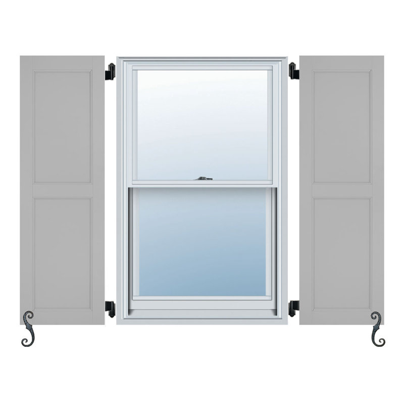 Ensemble de deux panneaux plats Atlantic, Gris Chelsea, 16 po, 88 po