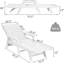Chaise longue d'extérieur inclinable en PEHD -2020307051