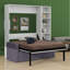Lit escamotable avec canapé et tablettes Murphy