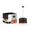 Luminaire tambour suspendu 1 lumière Kimberly