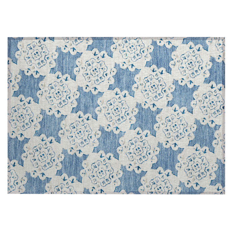 Machine Washable Indoor/Outdoor Bourkelands ACN2352 Casual Rug