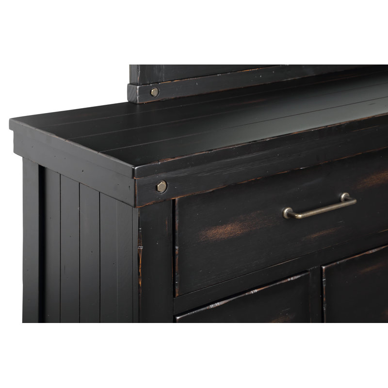 Baguenaudier 7 Drawer Dresser, Black