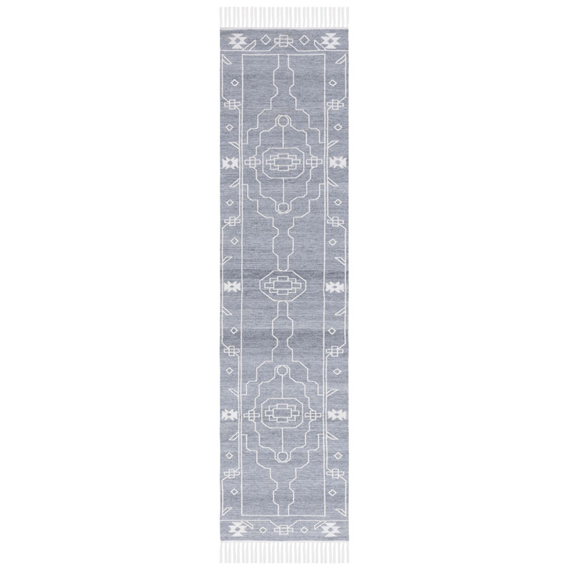 Kilim Flat Weave Polpropylene Southwestern Rug, Runner 2'3" x 9'