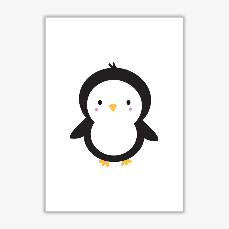 Children's Animals, Penguin - Print, No Frame, 30 cm H x 21 cm W x 1 cm D