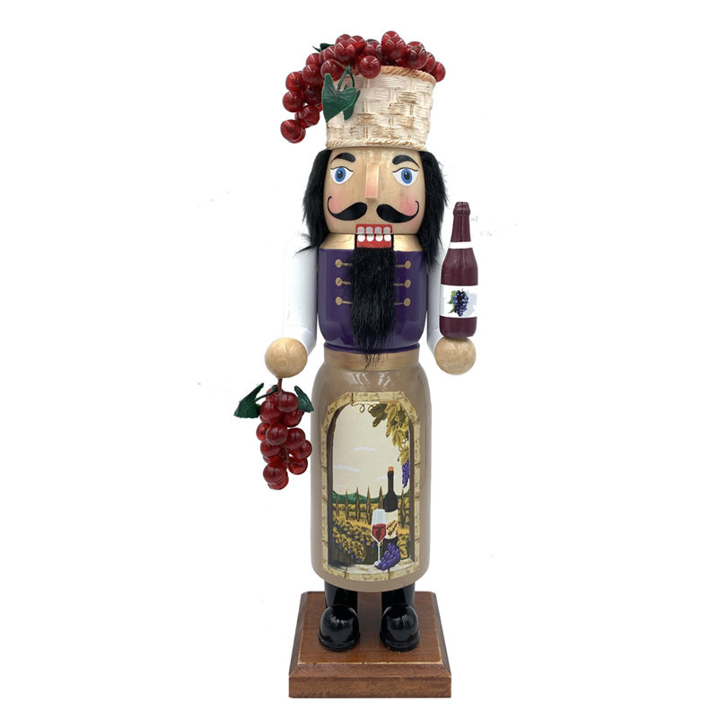 14" Tuscan Wine Nutcracker