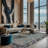 Machine Washable Gray Area Rug-1400899558