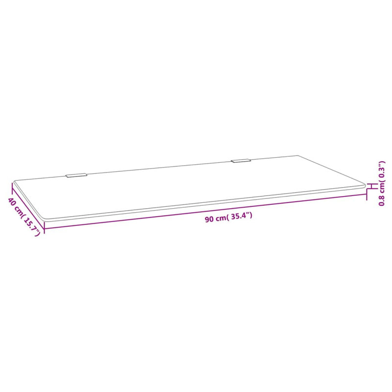 900mm W x 400mm H Single Added Frameless Tub Door with Frosted Glass