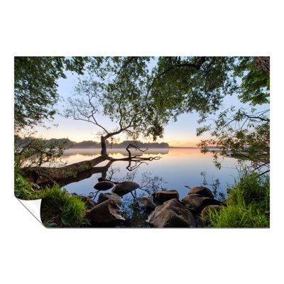 Sunset On A Serene Lake View - No Frame Print