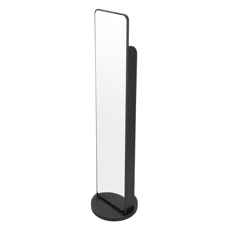 Square Floor Mirror, Black