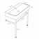 35" Bathroom Console Sink With Overflow,Ceramic Console Sink White Basin Gold Legs