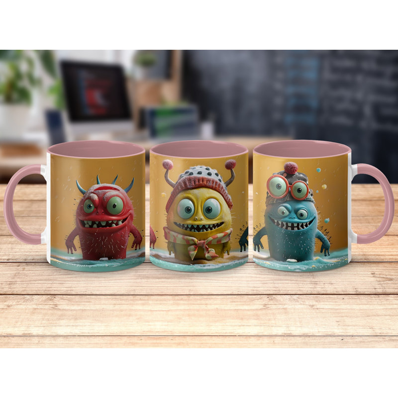 Ceramic Coffee Mug, Pink