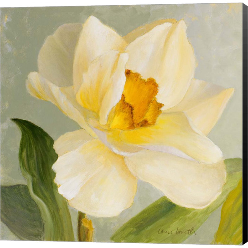 " Daffodil Sky I " Graphic Art Print, 12" H x 12" W x 1.5" D