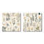 Wincanton - Ensemble de 2 collages carrés floral et botanique-101861294-101861293