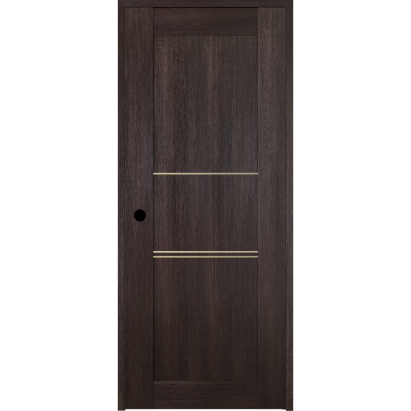 Porte standard lambrissée Avon, Droite, 27,75 po x 79,375 po, Chêne Veralinga