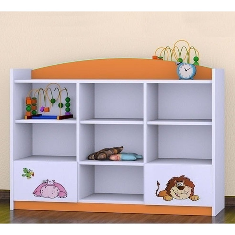 Bella 92cm H X 129cm W Kids Cube, Orange