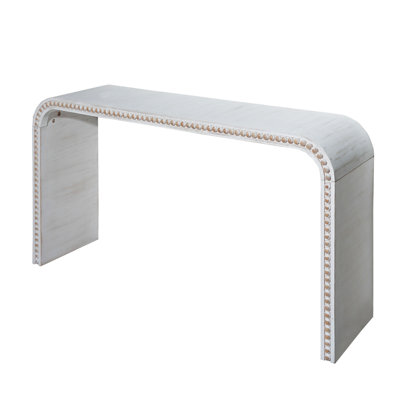 Washed White Console Table