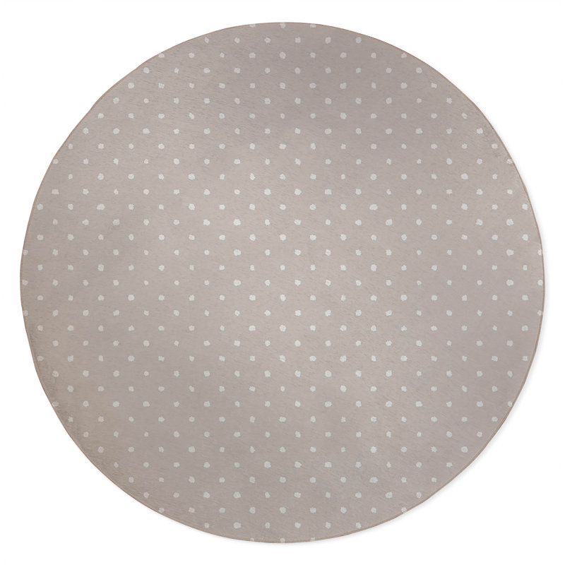 Leo Non-Slip Outdoor Rug, Round 5'