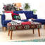 Parkton 91cm Wide Rectangle Ikat Cocktail Ottoman