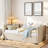 Upholstered Daybed With Pop Up Trundle-430244540
