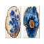 «Blue Wildflowers Leaves», glissade sur bois I - art mural floral 2 panneaux-1608701613-1608701608