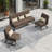 5 - Person Aluminum & Wicker Outdoor Sofa Seating Group With Cushions & Pillows-110222375