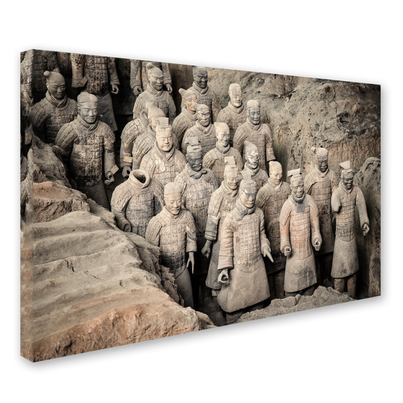 Cosey «Terracotta Army IX» par Philippe Hugonnard, reproduction de photo sur toile tendue, H 16 po x l 24 po x P 2 po