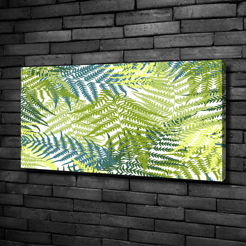 Ferns Pattern - Wrapped Canvas Print